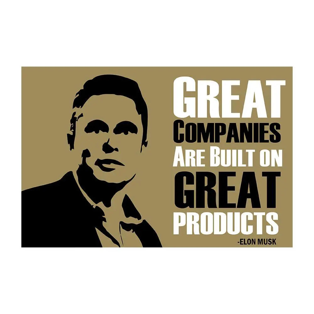 Elon Musk Quote Poster - WallMantra
