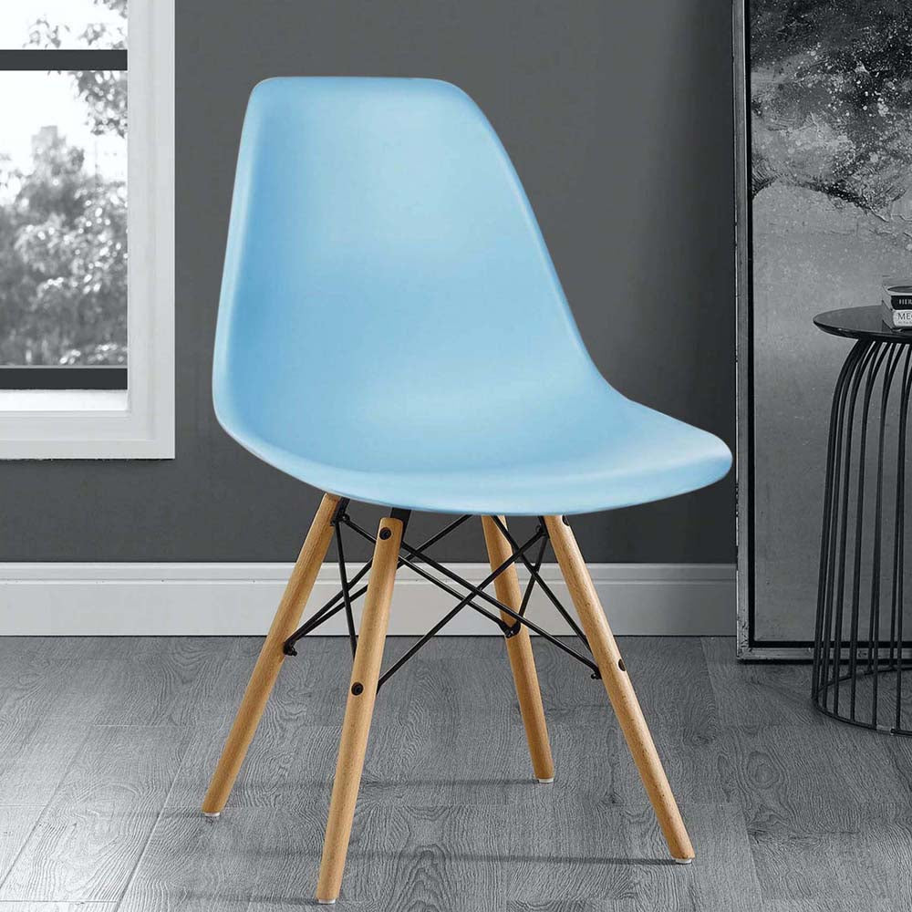 Sky Blue Light Weight Contemporary Accent Chair WallMantra