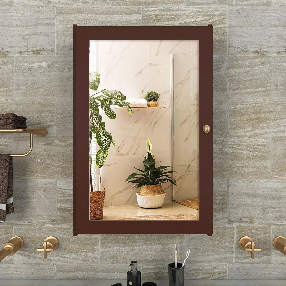 Bathroom Shelf In Front Of Mirror Mirror With A Shelf │ Designed By