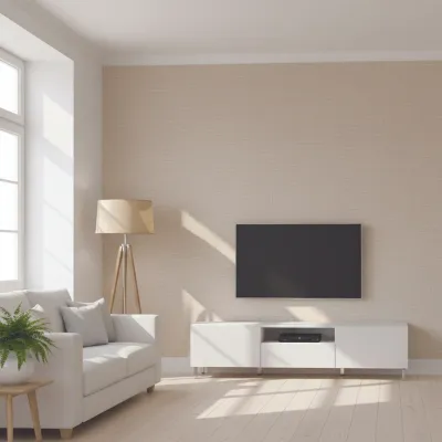 Elegant Linen Texture Vinyl Wallpaper