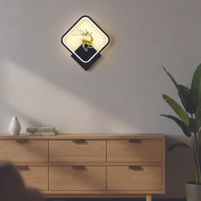 Golden Deer Diamond LED Wall Light