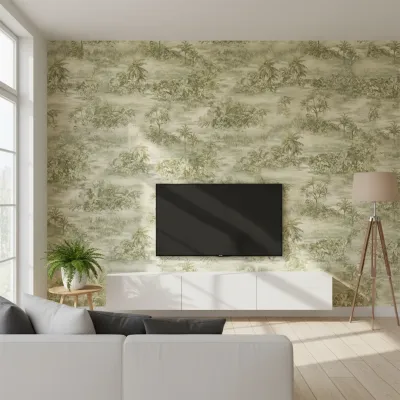 Jungle Serenity Botanical Vinyl Wallpaper