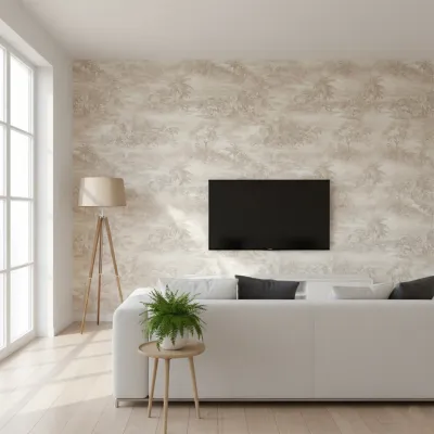 Jungle Serenity Botanical Vinyl Wallpaper