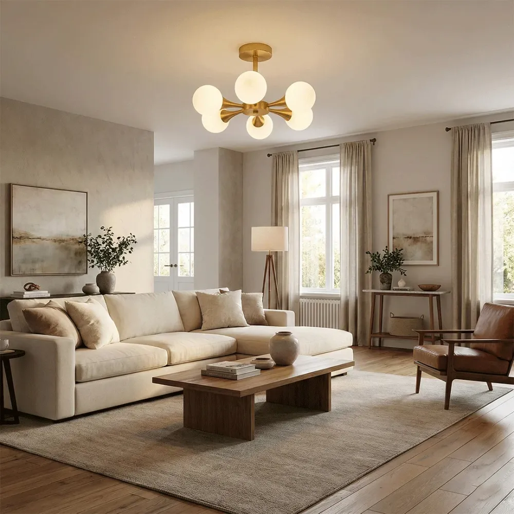 Modern Globe Cluster Chandelier