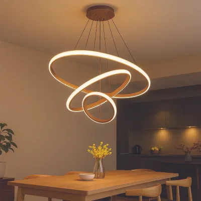 Modern Spiral Loop LED Chandelier