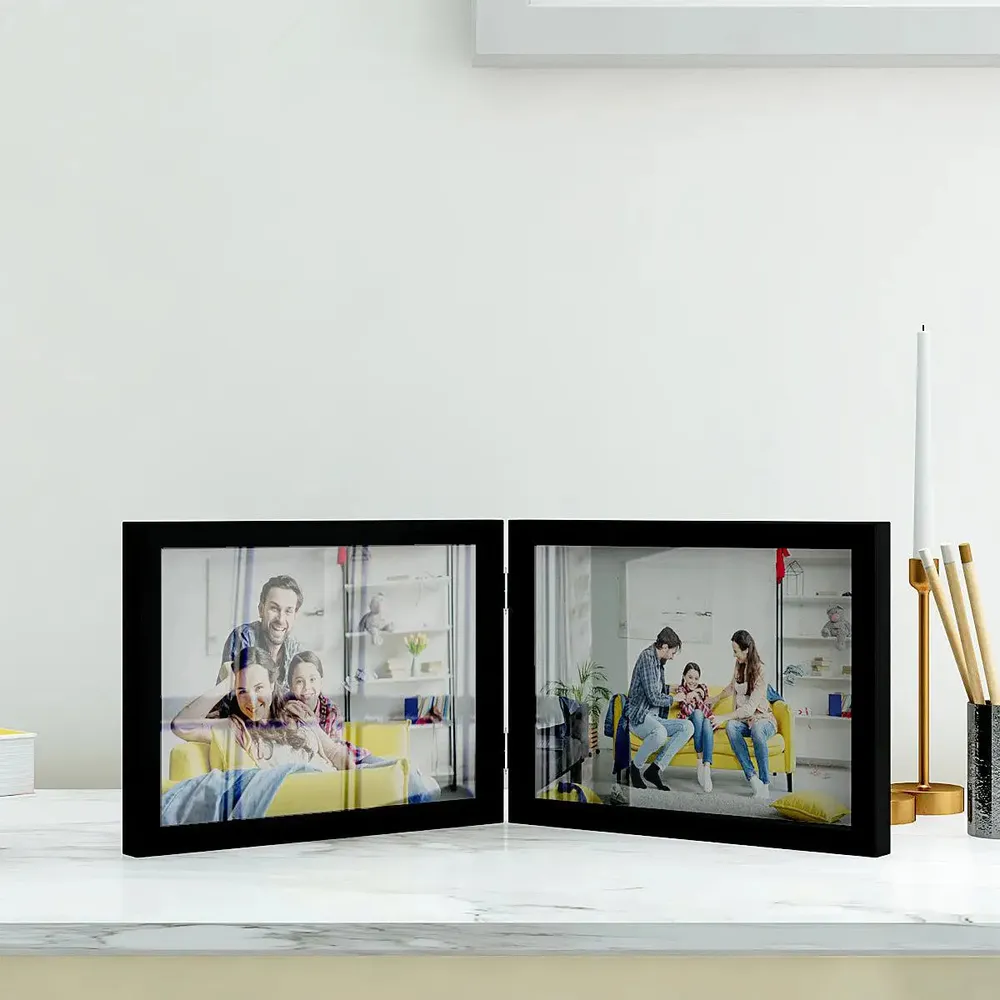 7x5 inch Chic Wooden Collage Picture Frame - 2 Frames