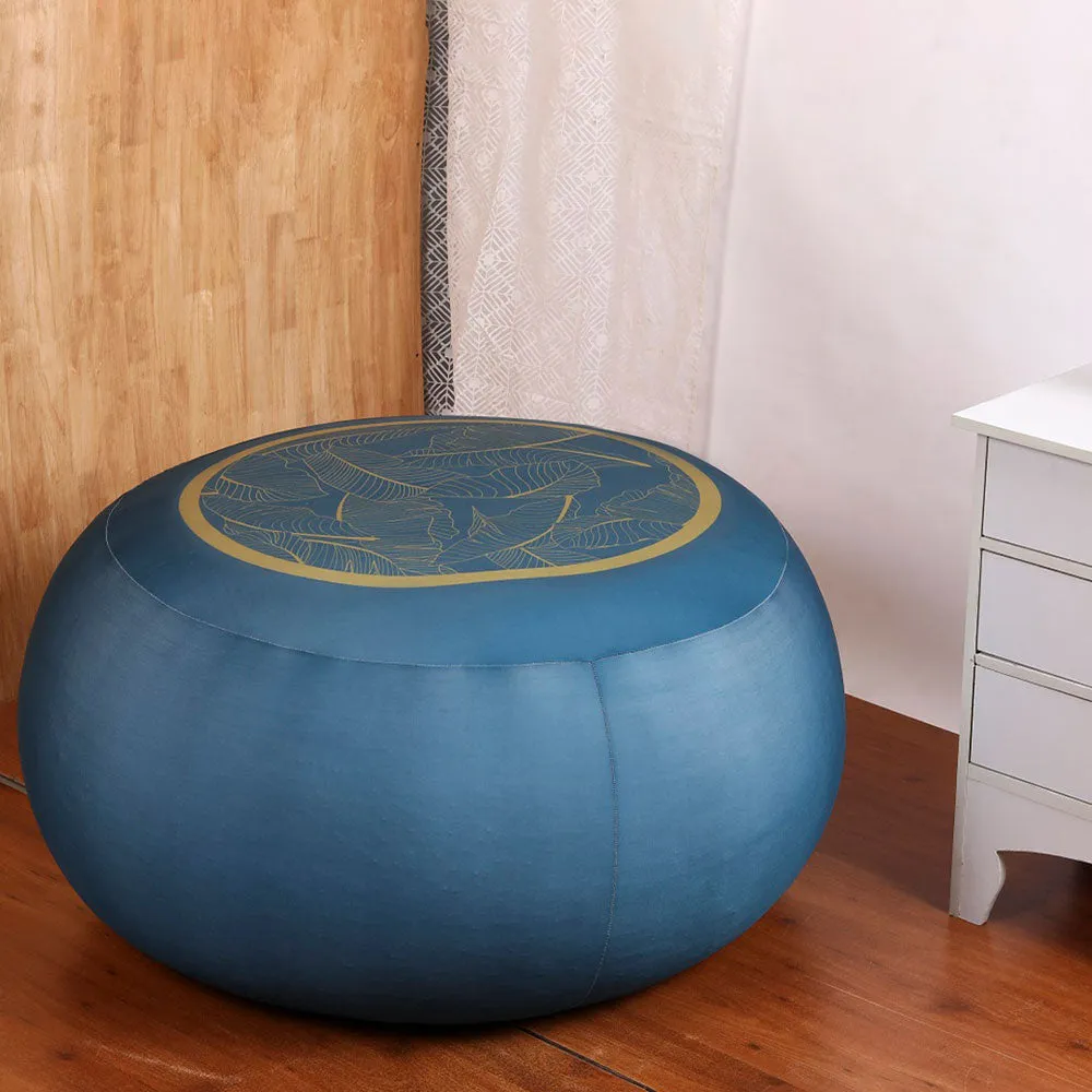 Abstract Leafy Pattern Grey Bean Bag (Beans Not Included) XL