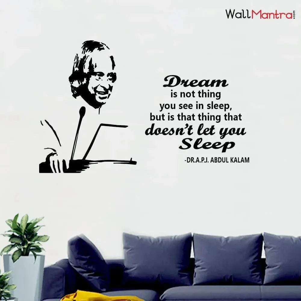 A.P.J. Abdul Kalam Quote Wall Sticker to Decor Your Living Area