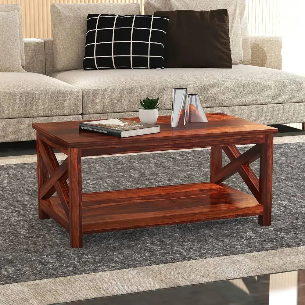 Attention Centric Durable Sheesham Wood Center Table