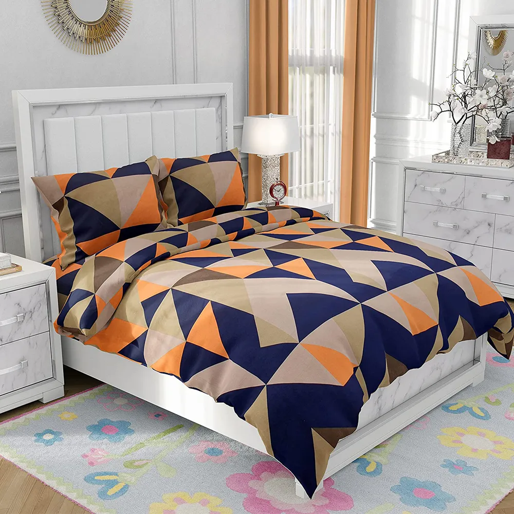 Aztec Motif Geometric Print Double Comforter (Multicolor)