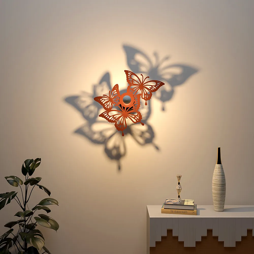 Beautiful butterfly group creative Shadow lamp