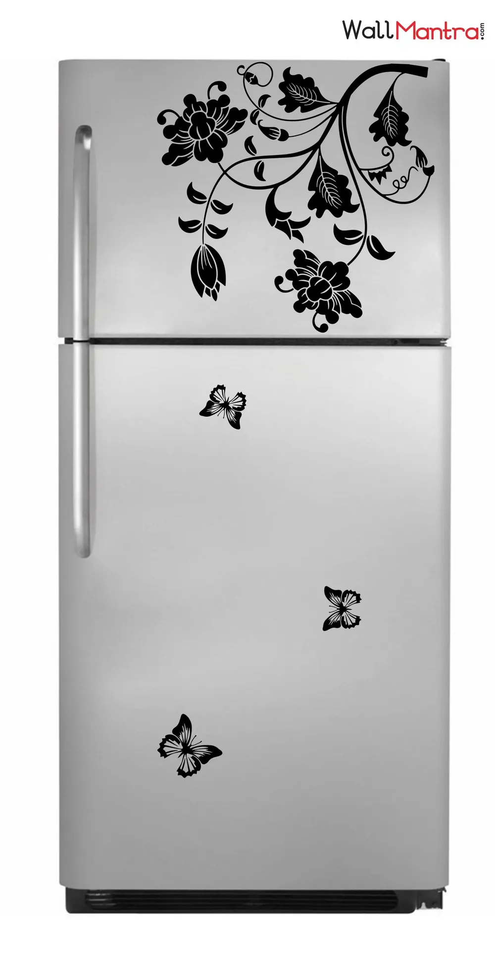 Beautiful Flower Butterfly Fridge Sticker