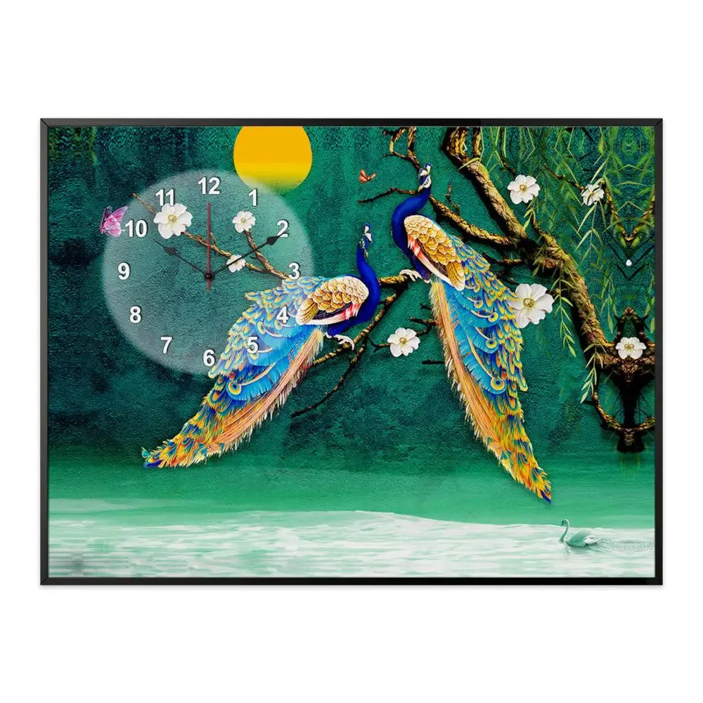 Beautiful Peacock Nature Scenery Canvas Printed Decorative Wall