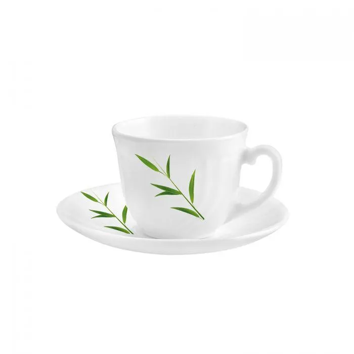 Bella Bamboo Grove Cup and Saucer Set of 6