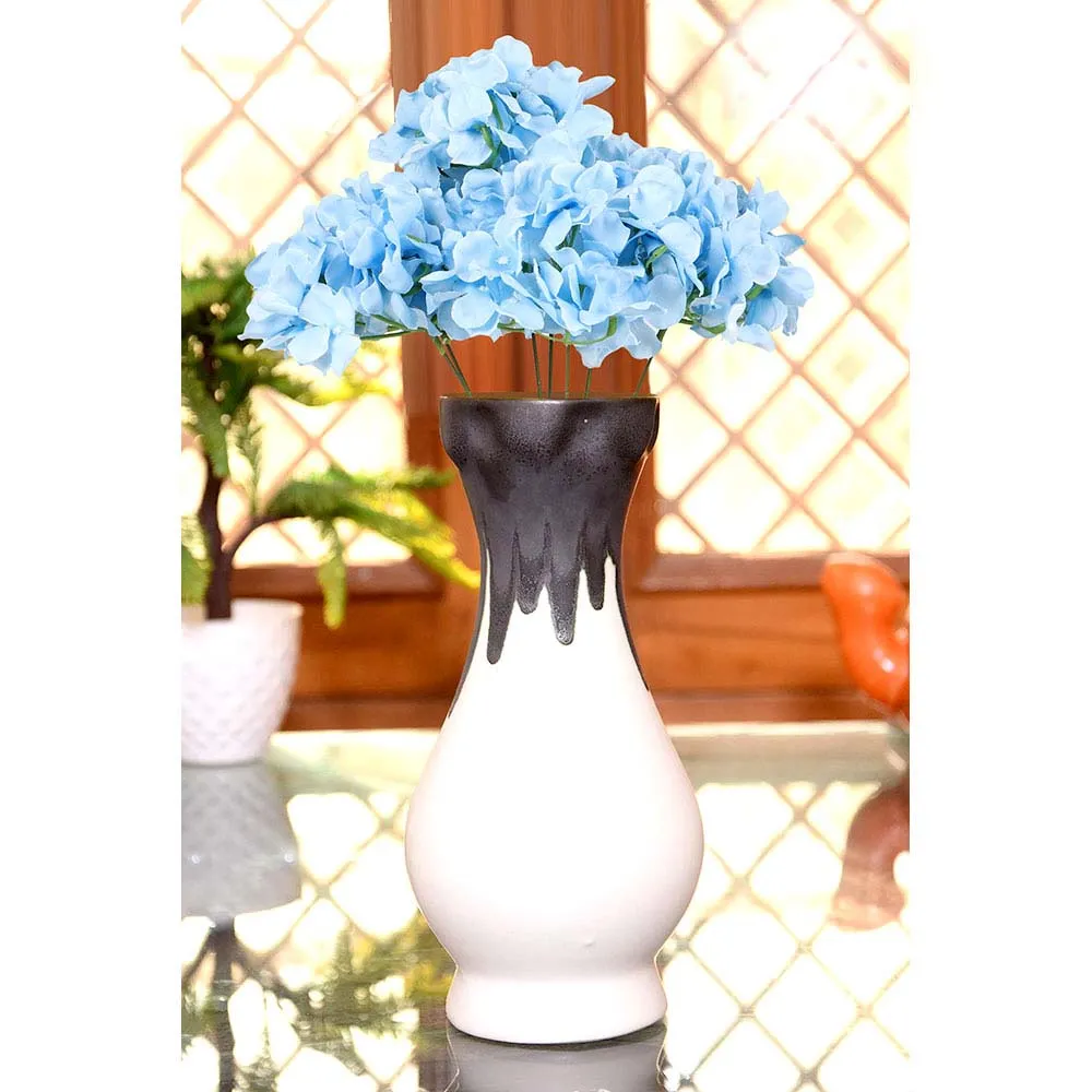 Blue Holla Berry French Hydrangea Artificial Flower Stick