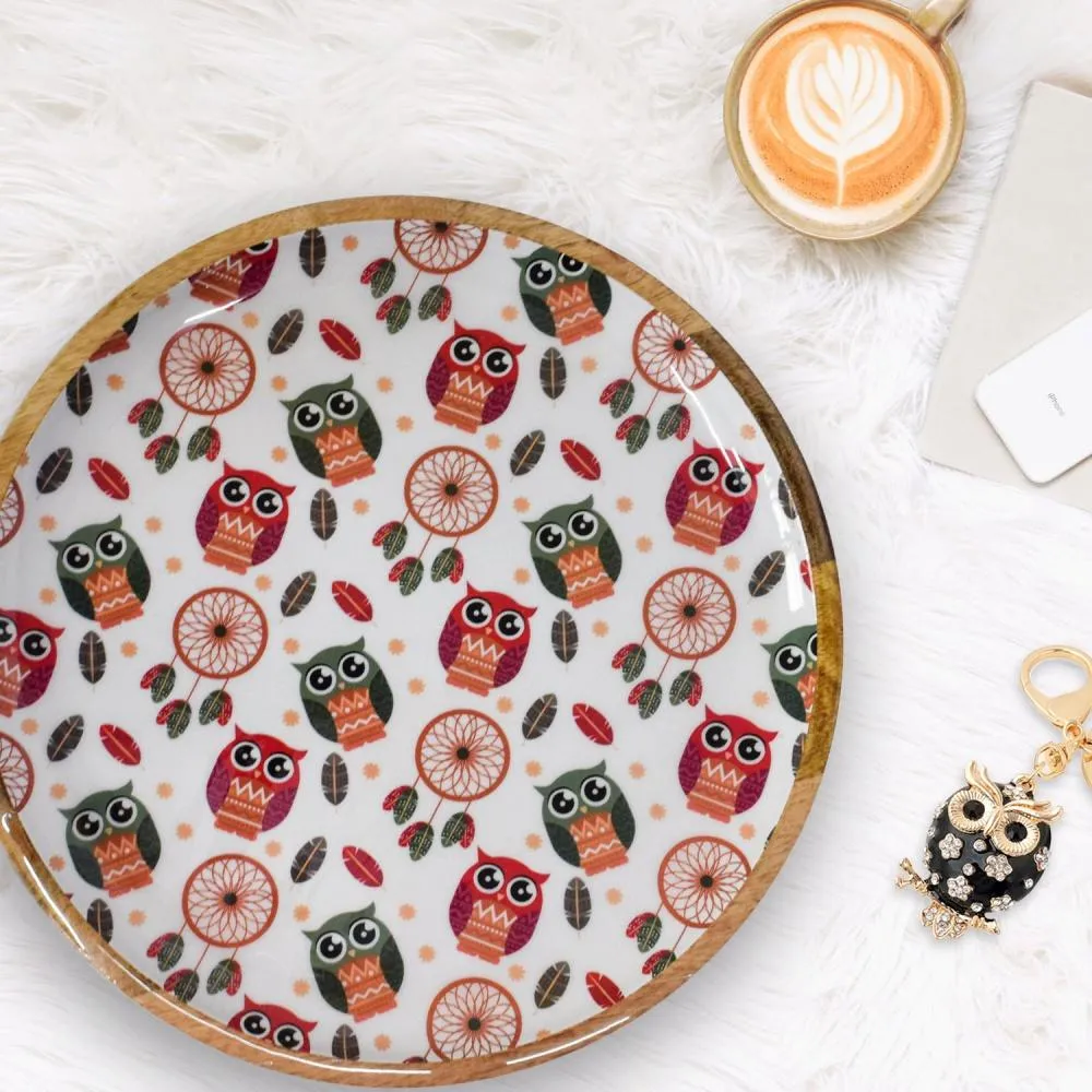 Bohemian Designer Round Serving Platter