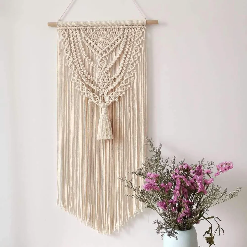 Bohemian Tassel Macrame Wall Hanging