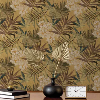 Breezy Botanicals Textured Premium Wallpaper- Modern Bites