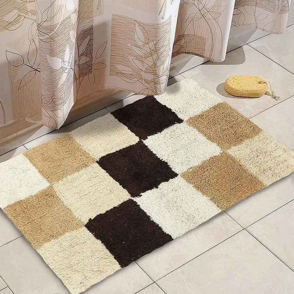 Brown & Beige Boxed Premium Super Soft Cotton Bathmat (50 x 80) cm
