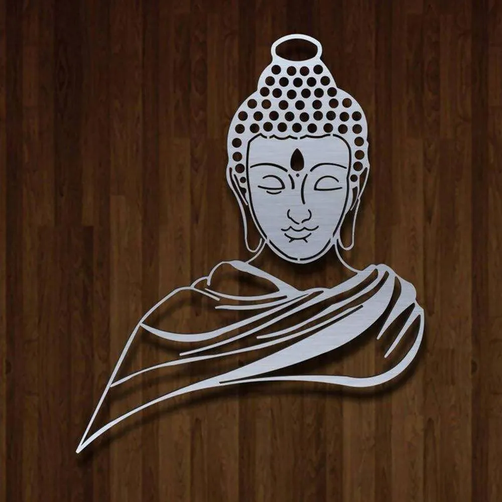 Budhha Metal Wall decoration Set Of 1