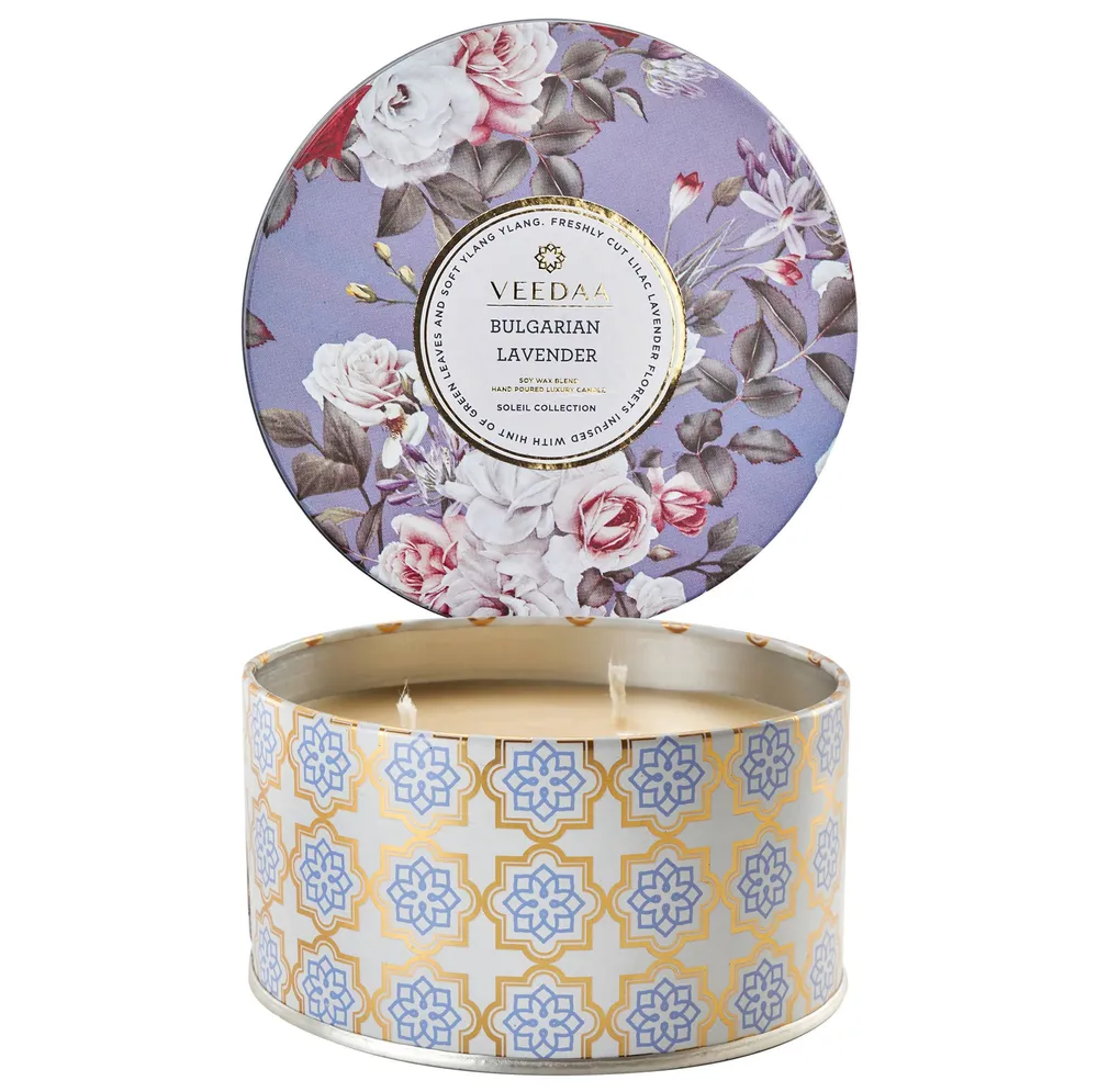 Bulgarian lavender 3 Wick Tin Scented Candle