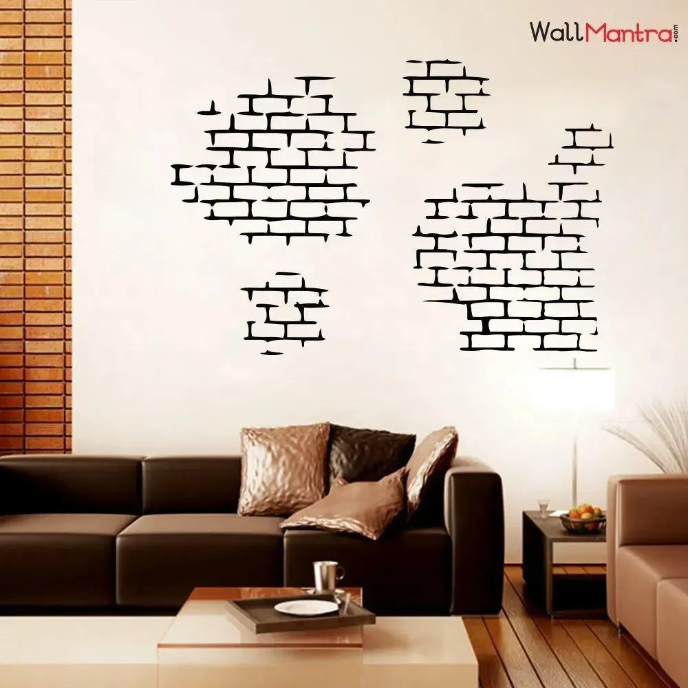 Cafe Bricks Wall Sticker & Decal