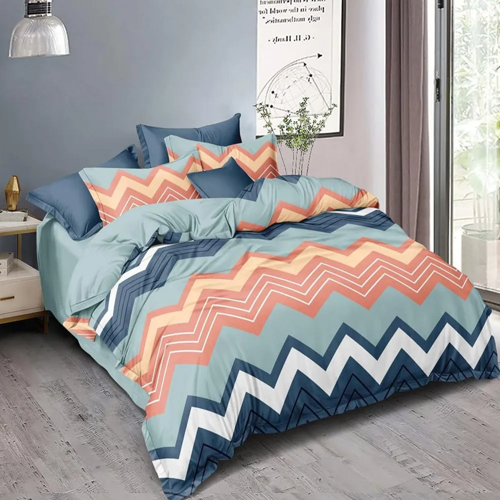 Chevron Print Multicolor Bed-in-a-Bag