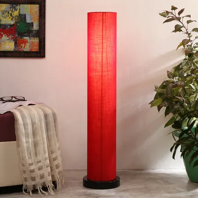 Chic Round Cotton Iron Floor Lamp