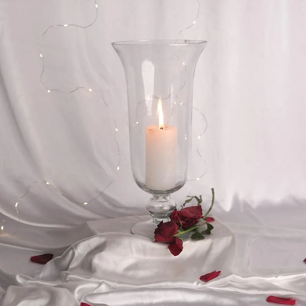Clear Glass Candle Holder