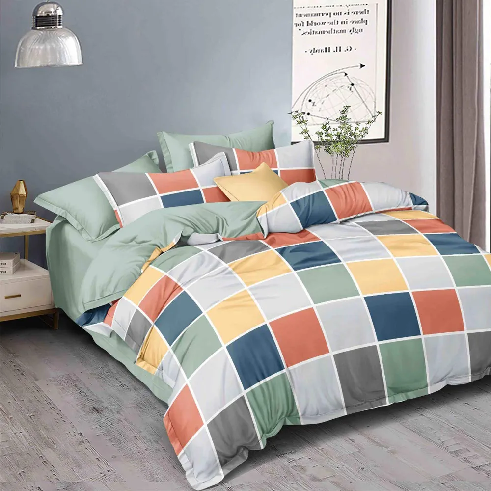 Color Blocked Geometric Print Bed-in-a-Bag (Multicolor)