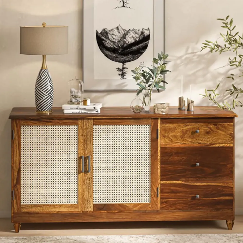 Contemporary Designer Modern Sheehsham Wooden Cabinet