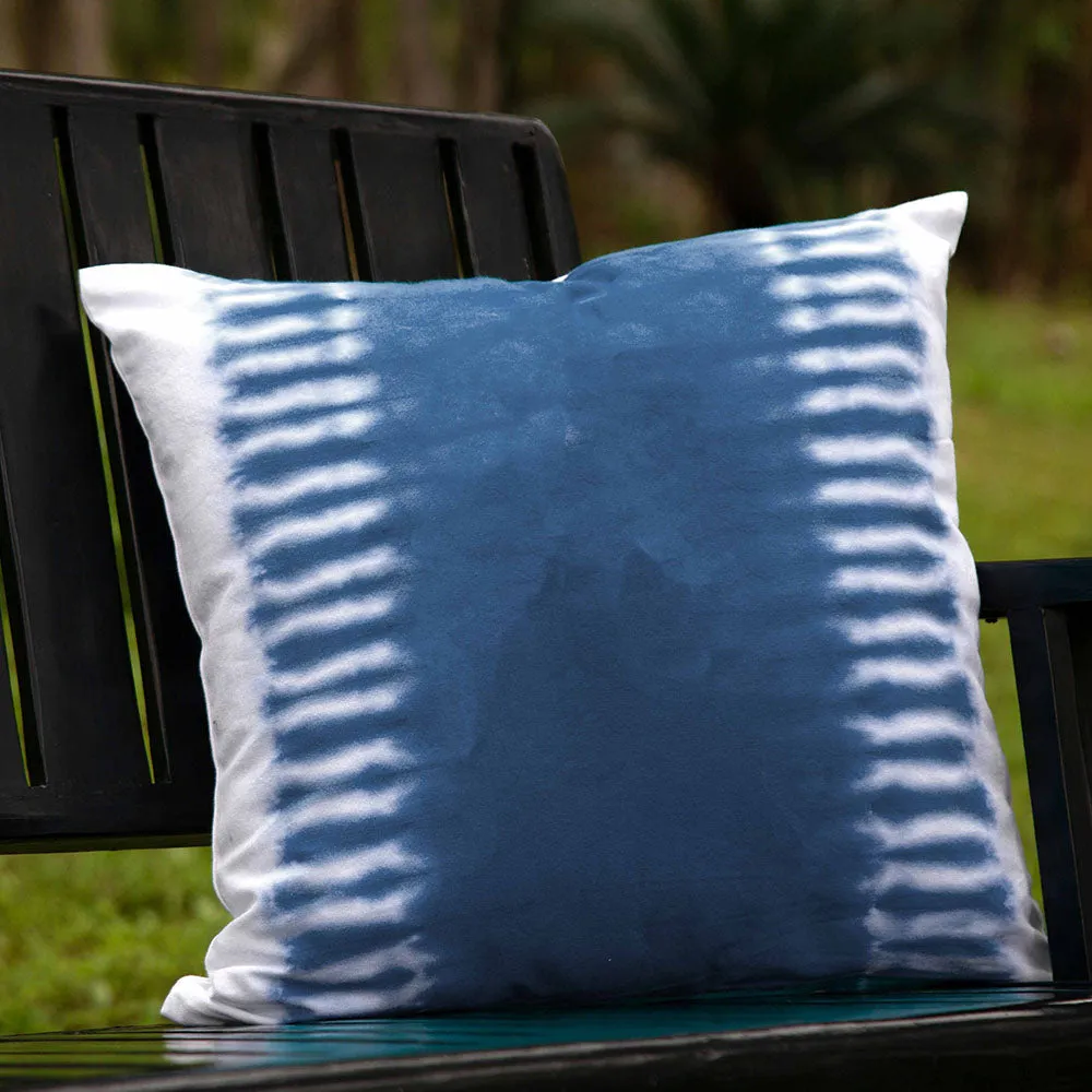 Cool wave Navy Blue Cushion Cover