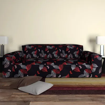 Cortina Spandex Stretchable Leaf Print Sofa Slip cover
