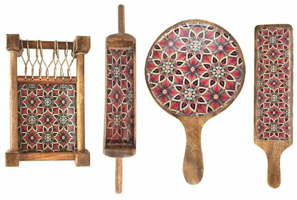 Countryside Khaat Serving Platter- set of 4