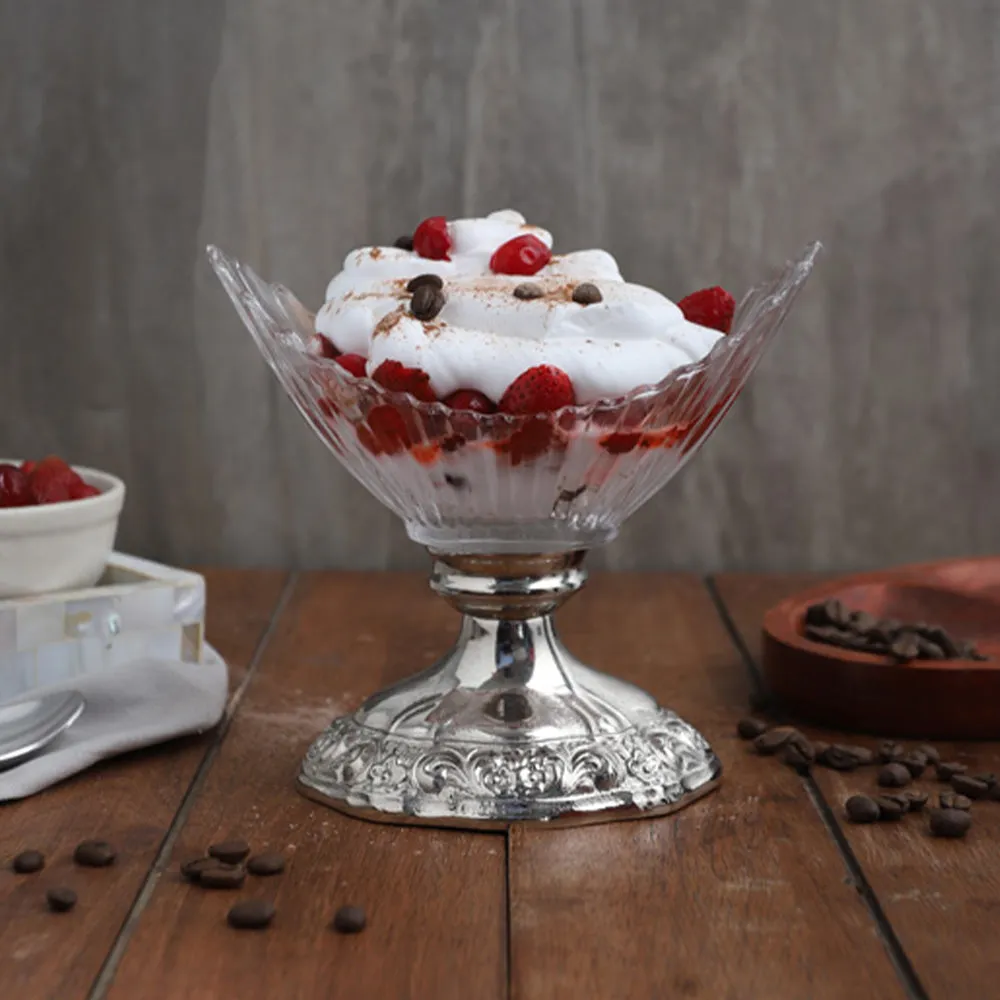 "Crescent Artistocrat's Glass" Bowl (Silver)