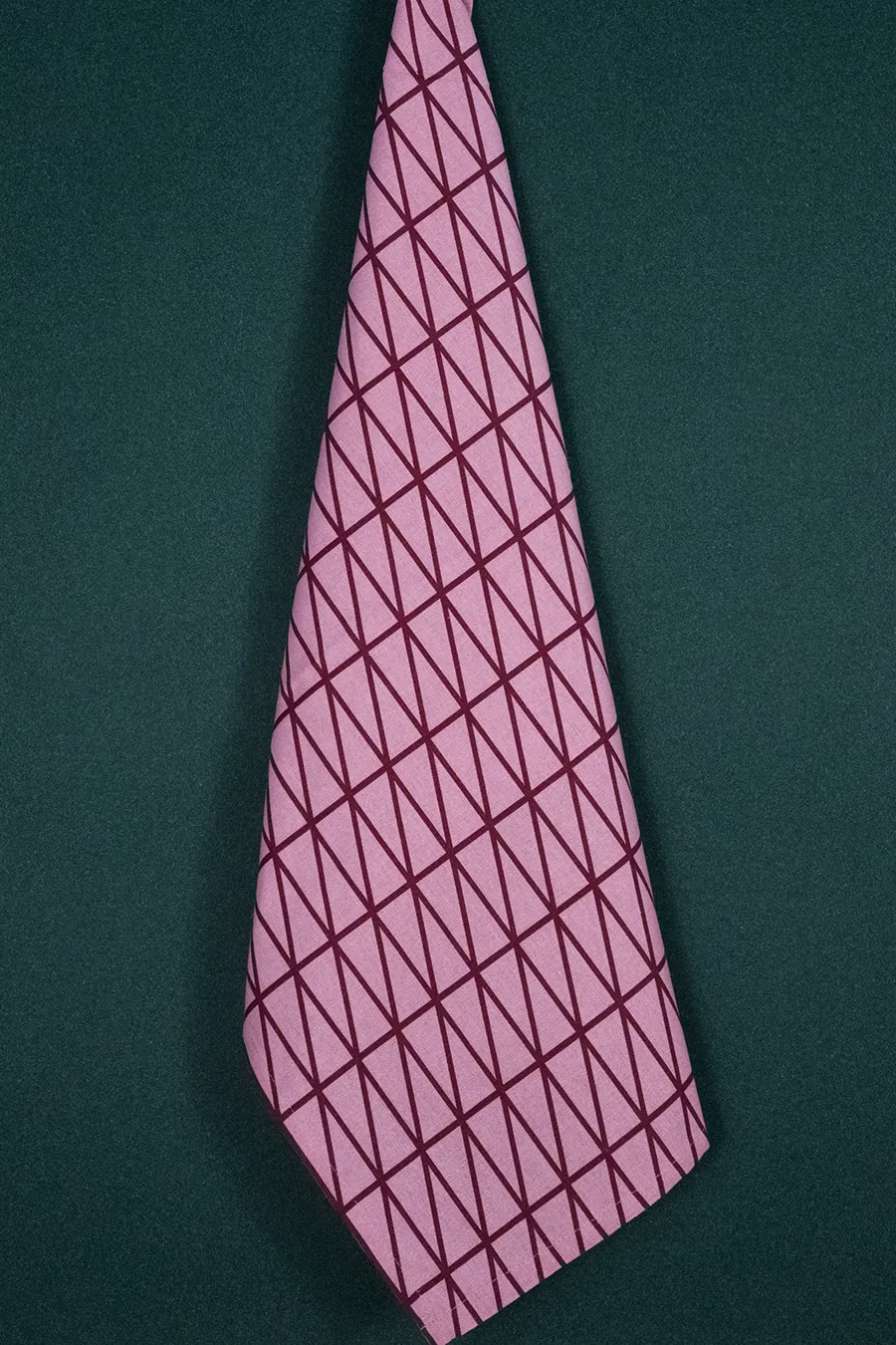 Crimson Violet Parallel Line Stripe Print Hand Towel (Set of 2)