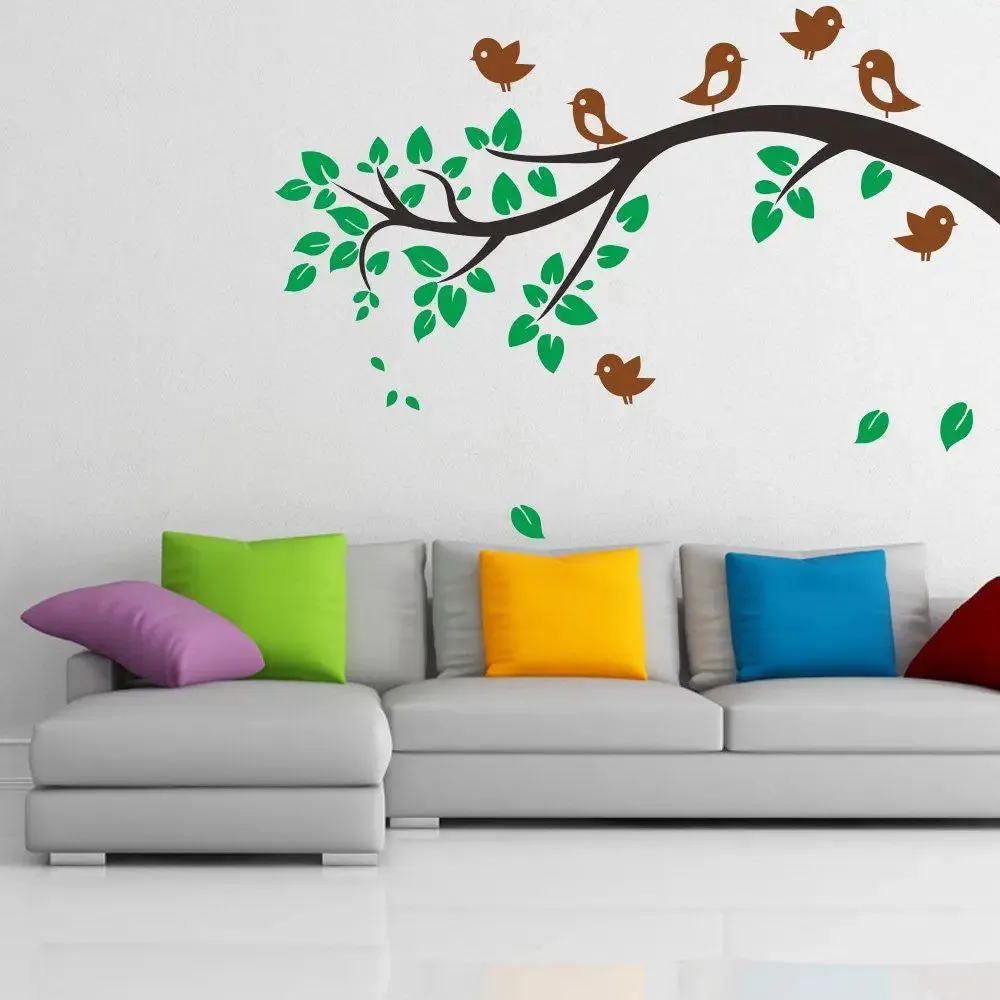 Cute Birds on Tree branch Wall Sticker & Decal