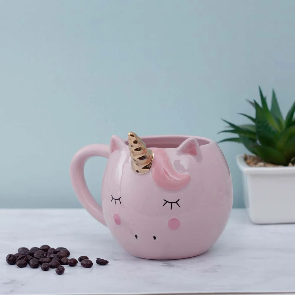 Cute Large Unicorn Pink Coffee Mug