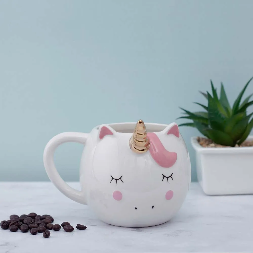 Cute Large Unicorn White Coffee Mug