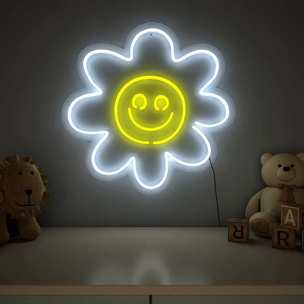Cute Yellow Sunflower LED Neon Light
