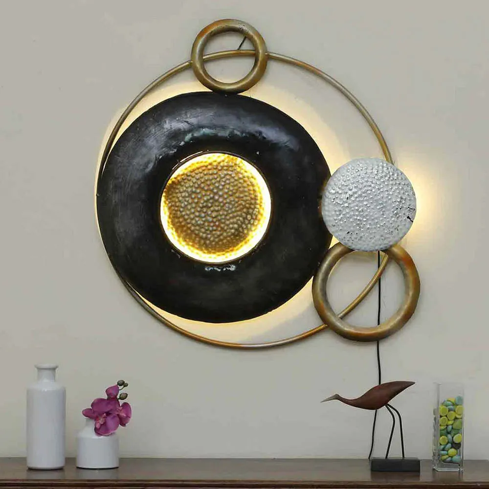 Designer Abstract Rings Metal Wall Art
