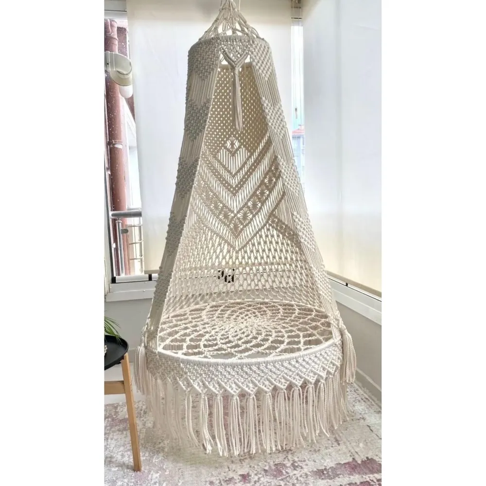 Designer Tassel Bohemian Durable Macrame Swing Hammock
