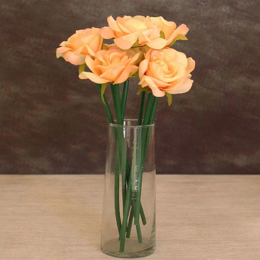 Dreamy Yellow Artificial Rose Flowers Sticks