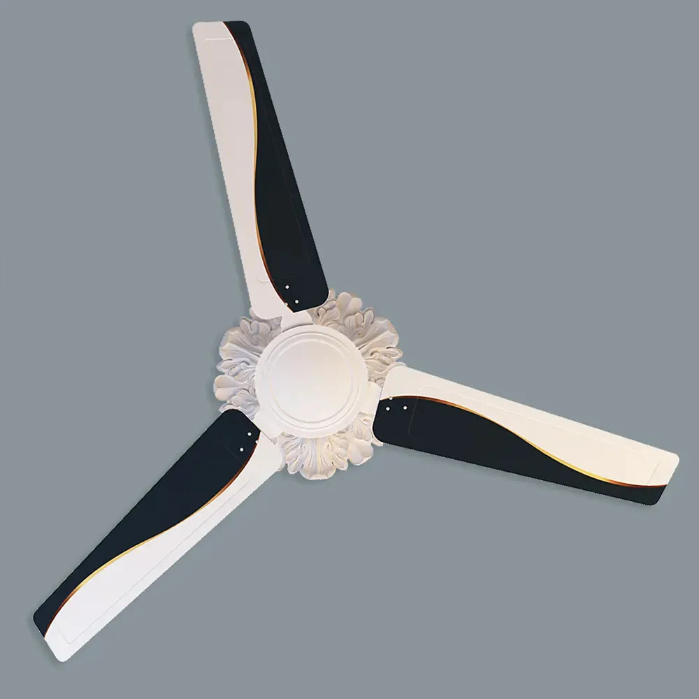 Elitefusion Blue & white Wave Printed Ceiling Fan