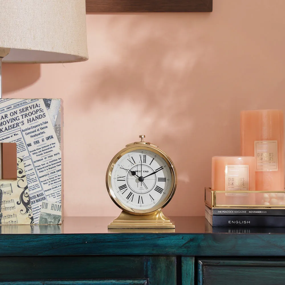 Erzo Gold Alarm Table Clock
