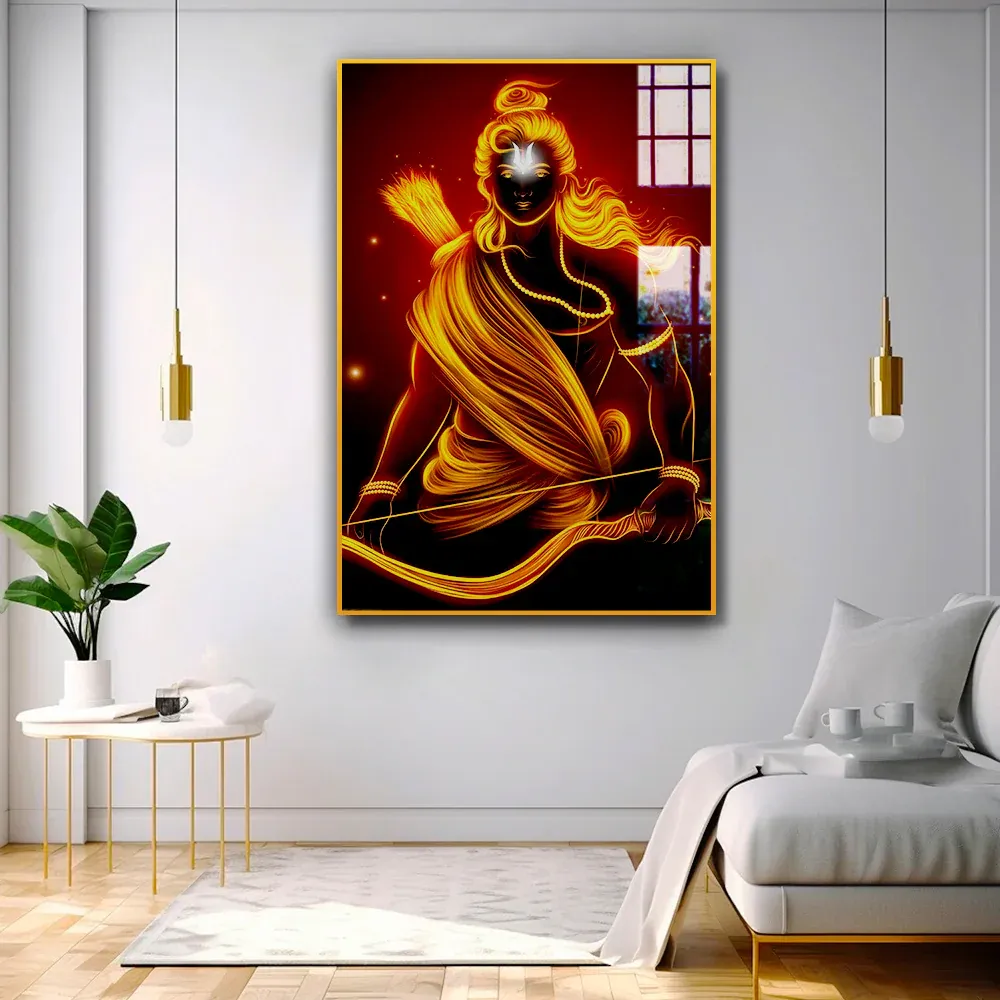 Eternal Impressions Jai Shri Ram Acrylic Wall Painting Regular