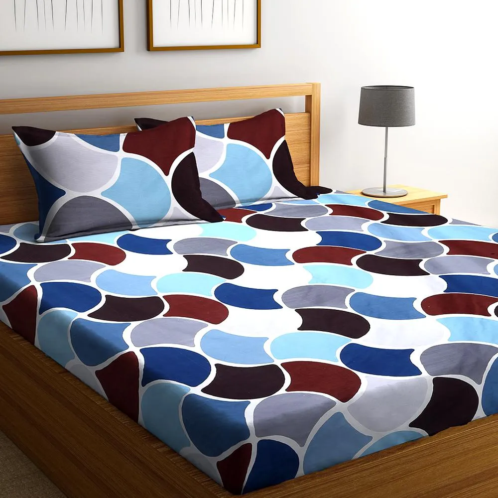 Florida Polycotton Bedsheet with Pillow Cover Queen