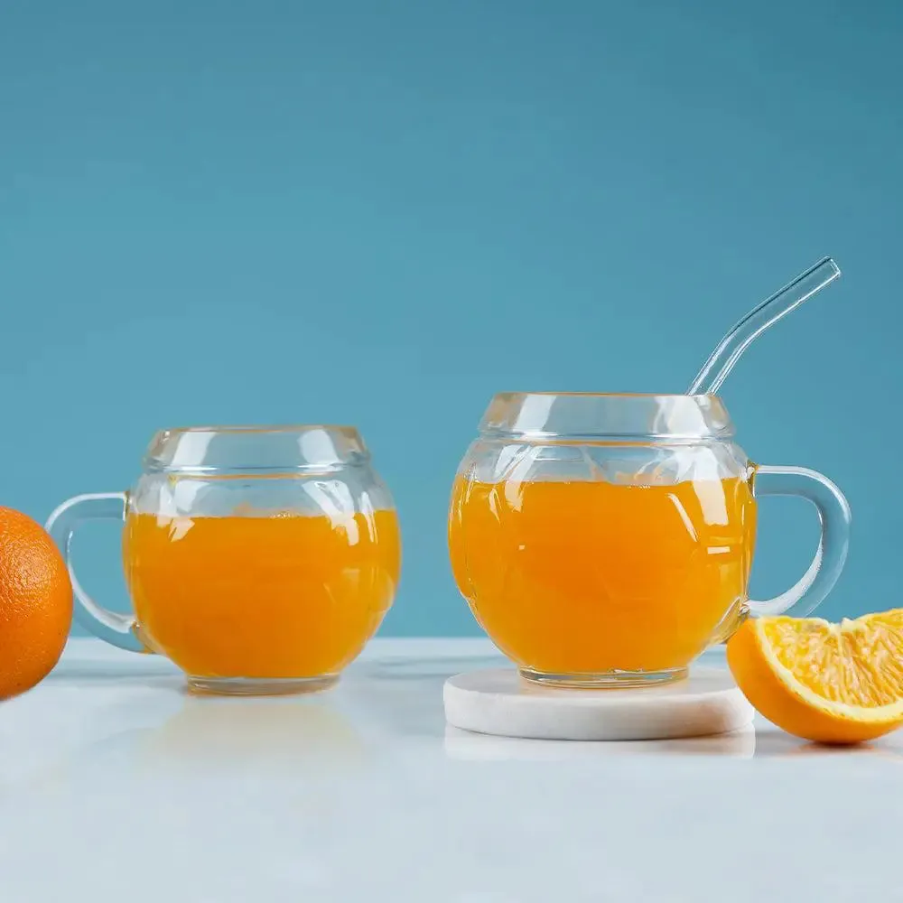 Football-Shaped Crystal Clear Beer Mug Glass (400ML)