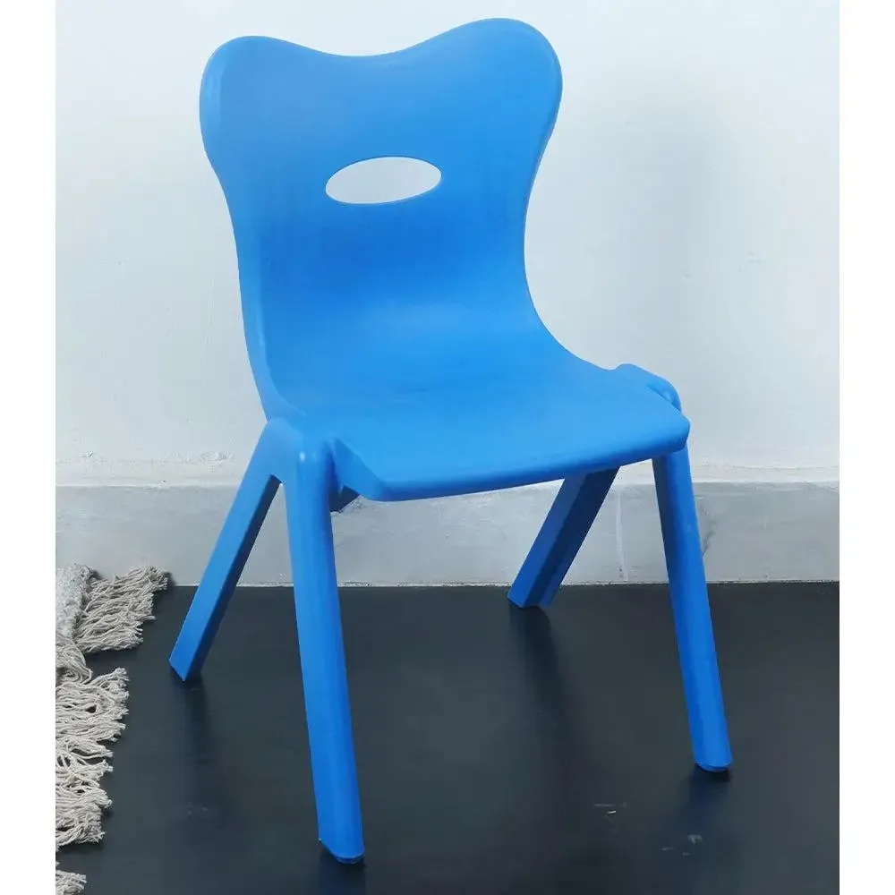 Gorgeous Blue Kids Plastic Chair with Sturdy Legs