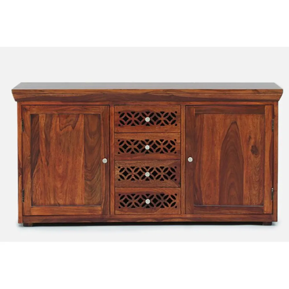 Handcrafted Sheesham Wood Designer Cabinet